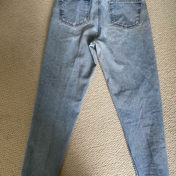 Frank and Oak The Kim High Rise Slim Jean in Light Indigo - Picture 3 of 4